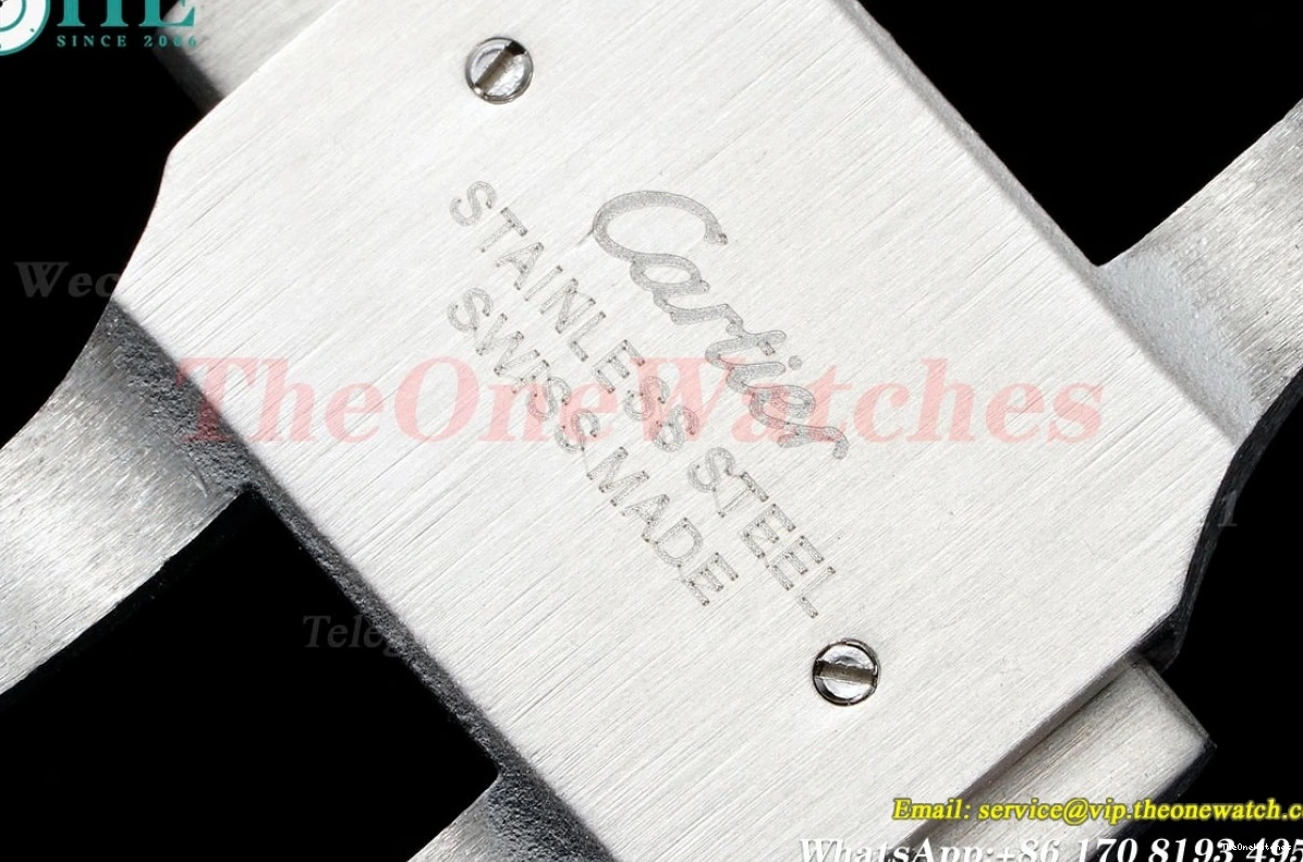 SS Silver MY9015 Santos Dial XL AMG Mens 40mm SS 100 RG 1202